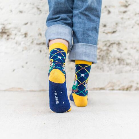 Sock Religious St. Joseph Blue and Gold Polyester Blend Novelty Religious Socks, Youth in Kuwait