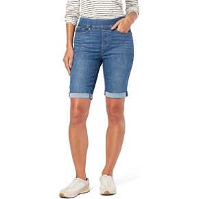 Signature by Levi Strauss & Co. Gold Label womens Totally Shaping Pull-on Bermuda Short (Also Available in Plus Size) Shorts in Kuwait