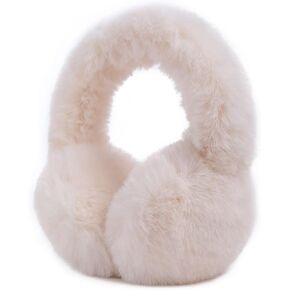 ZOSCGJMY Faux Fur Ear Muffs for Women Girls Winter Cute Warm Furry Fluffy Earmuffs Ear Covers Outdoor