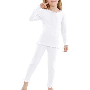 Century Star Kids Thermal Underwear Set Girls Base Layer Long Johns for Boys Toddler Thermal Set Shirring Long Underwear