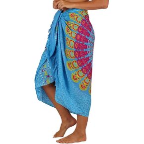 M&B USA Womens Sarong Pareo Tie Dye Cover Up Wrap Beach Swimsuit Bikini Summer