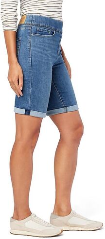 Signature by Levi Strauss & Co. Gold Label womens Totally Shaping Pull-on Bermuda Short (Also Available in Plus Size) Shorts in Kuwait