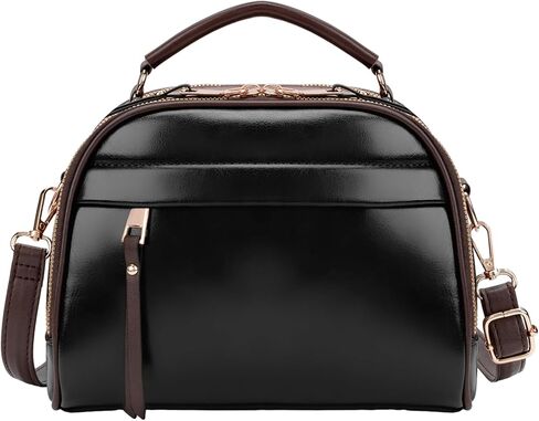 molshine Vegan Leather Handbag, Retro Motorcycle Shoulder Bags, Top Handle Crossbody Satchel for Women Lady Model HB027 in Saudi Arabia