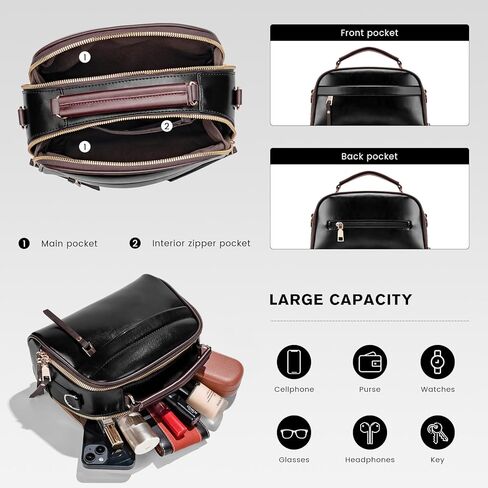 molshine Vegan Leather Handbag, Retro Motorcycle Shoulder Bags, Top Handle Crossbody Satchel for Women Lady Model HB027 in Saudi Arabia