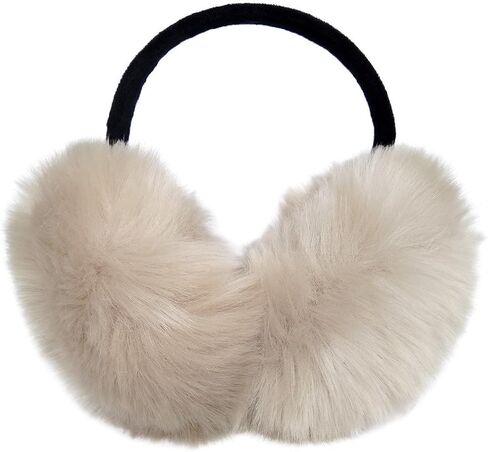 Millton Womens Faux Rabbit Fur Earmuffs Winter Outdoor Ear Warmers Girls Earmuffs,Foldable in Saudi Arabia