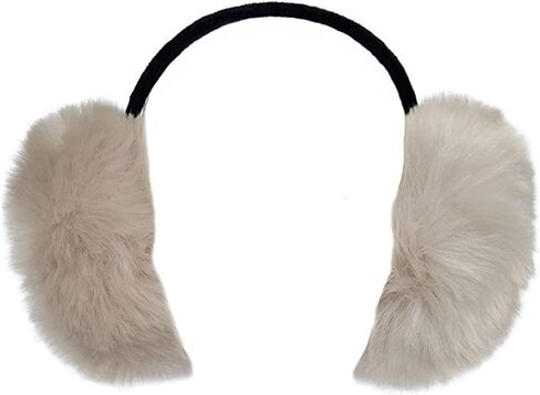 Millton Womens Faux Rabbit Fur Earmuffs Winter Outdoor Ear Warmers Girls Earmuffs,Foldable in Saudi Arabia