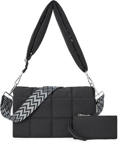 CLUCI Puffer Shoulder Bag Puffy Crossbody Purses for Women Quilted Tote Handbag in Kuwait