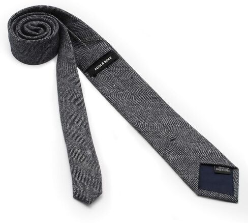 Ruth&Boaz Men's Wool Blend Skinny Necktie Tie in Saudi Arabia