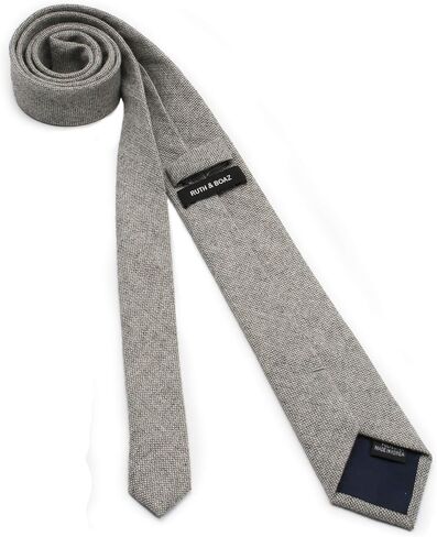 Ruth&Boaz Men's Wool Blend Skinny Necktie Tie in Saudi Arabia
