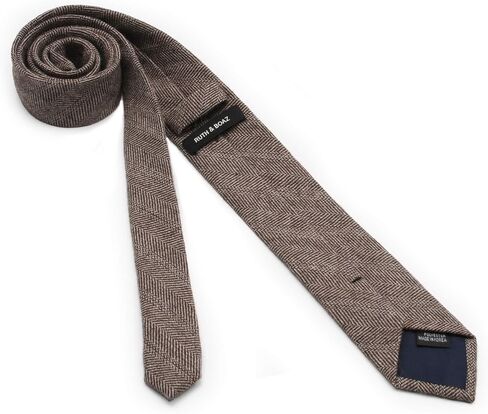 Ruth&Boaz Men's Wool Blend Skinny Necktie Tie in Kuwait