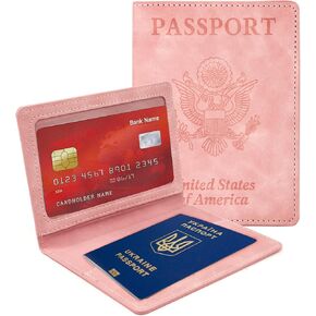 مجموعة حامل جواز السفر وحامل بطاقات اللقاح، محفظة جواز السفر، حافظة غطاء جواز السفر للنساء والرجال (رمادي فاتح) قطعة واحدة in Kuwait