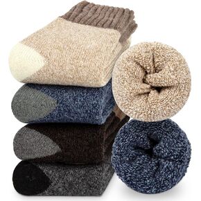 جوارب صوفية نسائية من iCamter، جوارب دافئة وسميكة للغاية للنساء، جوارب شتوية حرارية للهدايا in Kuwait