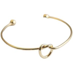 gawne Female Rose Gold European and American Metal Knot Bracelet, Open Rose Gold Bracelet in Saudi Arabia