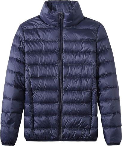 معطف شتوي من Camii Mia Kids Big Boys سترة منتفخة قابلة للتعبئة خفيفة الوزن لبدلة الثلج معاطف خارجية منتفخة in Kuwait