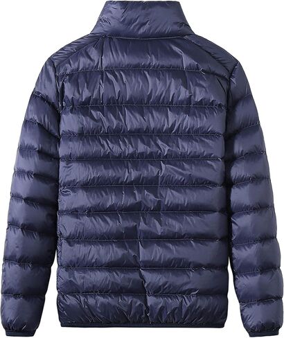 معطف شتوي من Camii Mia Kids Big Boys سترة منتفخة قابلة للتعبئة خفيفة الوزن لبدلة الثلج معاطف خارجية منتفخة in Kuwait