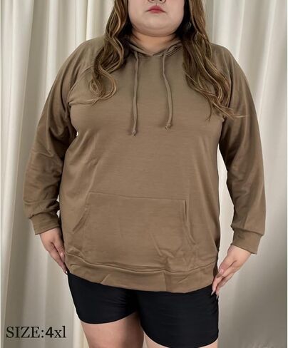 RITERA Women's Plus Size Hoodies Tie Dye Hoodie Long Sleeve Sweatshirts Drawstring Pullover Casual Sweater top L-5XL in Kuwait