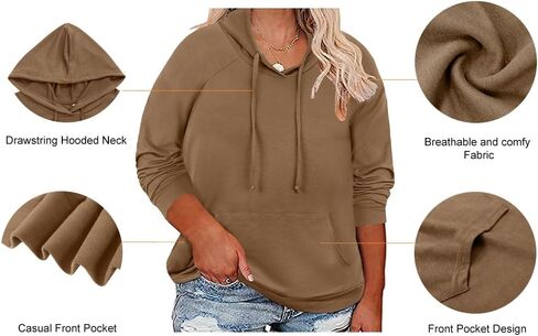 RITERA Women's Plus Size Hoodies Tie Dye Hoodie Long Sleeve Sweatshirts Drawstring Pullover Casual Sweater top L-5XL in Kuwait