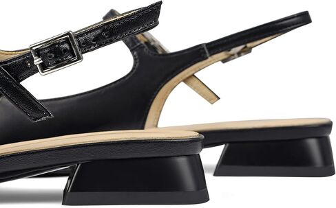 Dsevht Slingback Flats للنساء مغلق تو مربع ماري جين الباليه الشقق عارضة أزياء اللباس أحذية للنساء in Kuwait