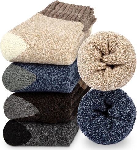 iCamter Womens Wool Socks Soft Super Thick Warm Socks for Women Thermal Winter Socks for Gifts in Kuwait
