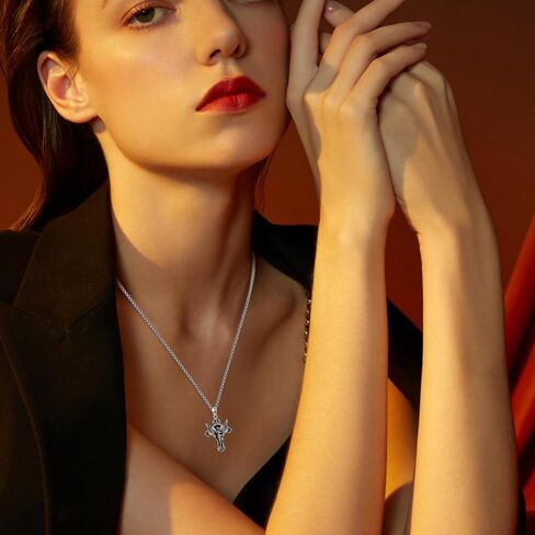 سانت مايكل قلادة 925 الفضة الاسترليني رافائيل / غابرييل / أورييل / كريستوفر قلادة 925 الفضة الاسترليني الصليب أجنحة قلادة حماية تميمة القلائد رئيس الملائكة الكاثوليكية قلادة المجوهرات الدينية للرجال النساء in Kuwait