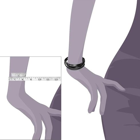 JEWELRIESHOP Monotone Rough Finish Genuine Leather Wrap Magnetic Bracelet Wristband in Saudi Arabia