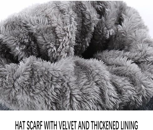 شتاء دافئ مطاطا لينة حماية الأذن وشاح محبوك قبعة الصوف اصطف مع واقي الوجه القبعات يندبروف قبعة صغيرة دافئة in Kuwait