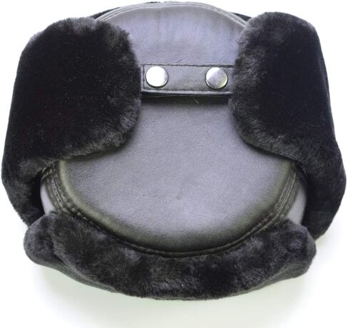 Sandy Ting Russian Soviet Winter Fur Military Cossack Ushanka Leather Hat in Saudi Arabia