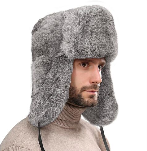 الشتاء الصياد قبعة للرجال فو الفراء الروسية Ushanka جندي القبعات يندبروف إيرفلاب الدافئة تزلج الصيد قبعة الدراجات أبي قبعة الثلج in Kuwait
