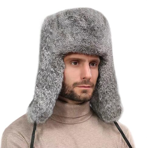 الشتاء الصياد قبعة للرجال فو الفراء الروسية Ushanka جندي القبعات يندبروف إيرفلاب الدافئة تزلج الصيد قبعة الدراجات أبي قبعة الثلج in Kuwait