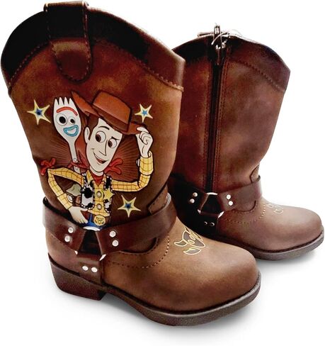 Disney Toy Story Woody & Forky Boy's Lighted Cowboy Boot (Toddler/Little Kid) in Kuwait