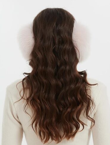Bibury Real Fox Fur Earmuffs, Winter Ear Muffs, Cold Weather Head Warmer… in Saudi Arabia