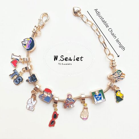 W.Sealet سوار ذهبي للفتيات والنساء، أساور ساحرة ومجوهرات هدايا وإكسسوارات أساور معدنية in Kuwait