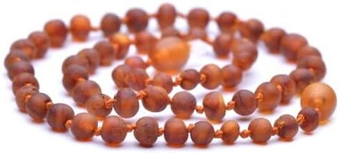 RAW Baltic Amber Necklace and Amber Bracelet - Natural Amber from Baltic Region, Genuine Amber (13in. and 5.5in.) in Kuwait