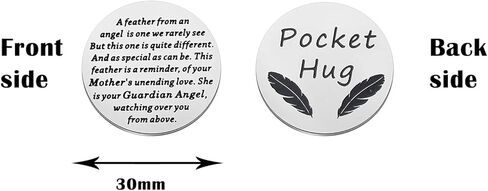 TIIMG Pocket Hug Gift Loss of Mother Loss of Father Gifts Memorial Keychain Guardian Angel Gifts in Kuwait