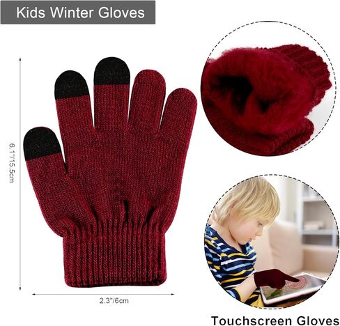 Hicdaw 3 قطعة قبعة شتوية للأطفال طقم أربطة عنق للأطفال الصغار قبعة شتوية قبعة صغيرة للأطفال مجموعة دافئة للأولاد والبنات من سن 4 إلى 10 سنوات in Kuwait