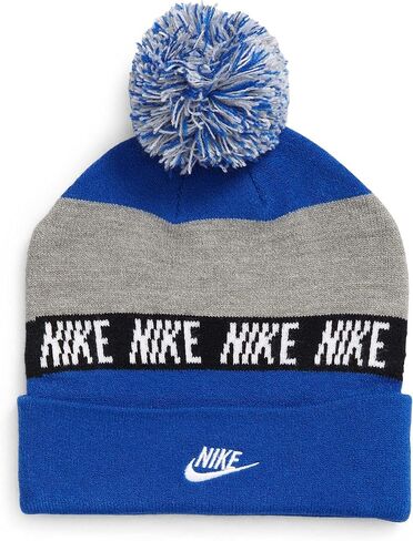 Nike Futura Two-Piece Big Kids' (Boys') Beanie And Gloves Set (One Size, Game Royal/Smoke Grey) in Saudi Arabia