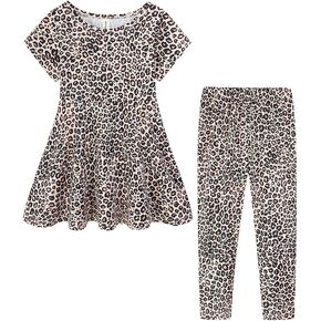 Mud Kingdom St. Patrick's Day Girls Outfits All Over Print Lucky Clover Pants Set Green Traditional Summer in Kuwait