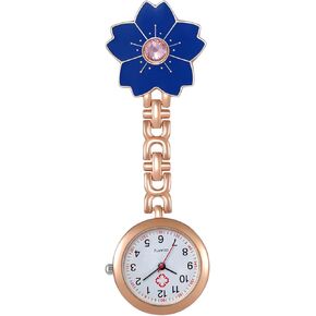 Lancardo 1-3 قطع كليب على ساعة مع سماعة الطبيب المستعملة مع ساعات جيب فوب للممرضات الطبيب زهرة سهلة القراءة للنساء in Kuwait