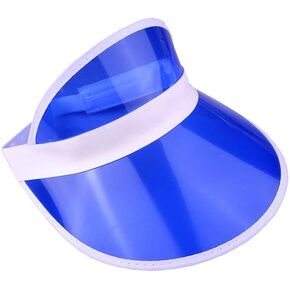 Unisex 80s Style Retro Neon Sun Visor Hat Headband Cap Golf Tennis Stag Poker Party… in Kuwait