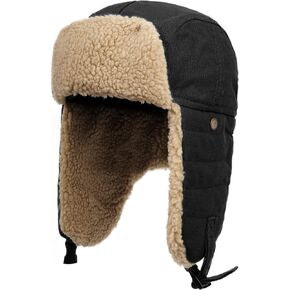Croogo Winter Trapper Hat Trooper Hats Warm Daily Ski Hats Ear Flap Aviator Hats Ushanka Russian Hat