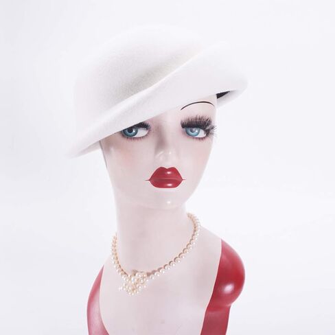 Lawliet Womens Vintage Style Wool Felt Beret Derby Solid Hat Millinery Craft A553 in Saudi Arabia