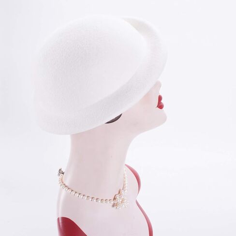Lawliet Womens Vintage Style Wool Felt Beret Derby Solid Hat Millinery Craft A553 in Saudi Arabia