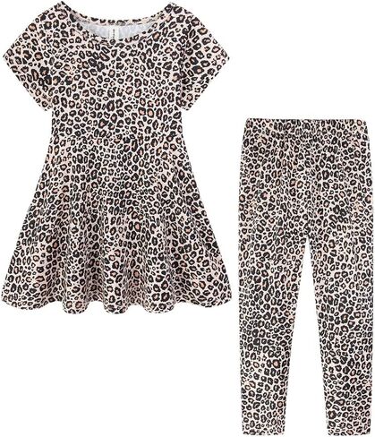 Mud Kingdom St. Patrick's Day Girls Outfits All Over Print Lucky Clover Pants Set Green Traditional Summer in Kuwait