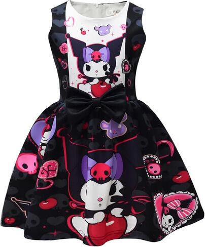 Cute Dress for Girls Cartoon Kids Sleeveless Dresses Toddler Casual Dress Japanese Anime Birthday Party Dress Up in Saudi Arabia