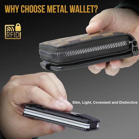 1TG Tactical Slim Wallet with Money Clip for Men, Minimalist RFID Blocking Wallet, Credit Card Holder Cash Organizer Cabon Fiber Front Pocket Wallet for Mens, Black in Saudi Arabia