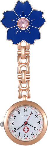 Lancardo 1-3 قطع كليب على ساعة مع سماعة الطبيب المستعملة مع ساعات جيب فوب للممرضات الطبيب زهرة سهلة القراءة للنساء in Kuwait