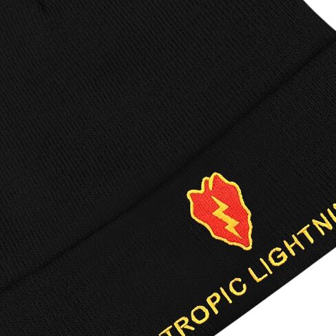 Dutern 25th Infantry Division Embroidery Classic Beanie Hat Cuffed Winter Hat Knit Toque Skull Cap Black in Kuwait