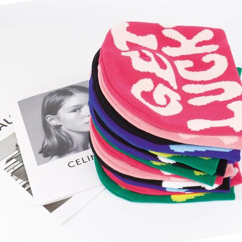 KDWAVE النساء MEA Culpa قبعة Y2k الأزياء الجرافيك قبعة الجمجمة قبعة الشتاء قبعة دافئة محبوك قبعة للنساء الرجال in Kuwait