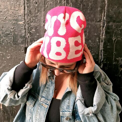 KDWAVE النساء MEA Culpa قبعة Y2k الأزياء الجرافيك قبعة الجمجمة قبعة الشتاء قبعة دافئة محبوك قبعة للنساء الرجال in Kuwait