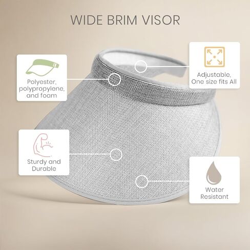 de la heart Wide Brim Visor Sunhat for Women in Saudi Arabia